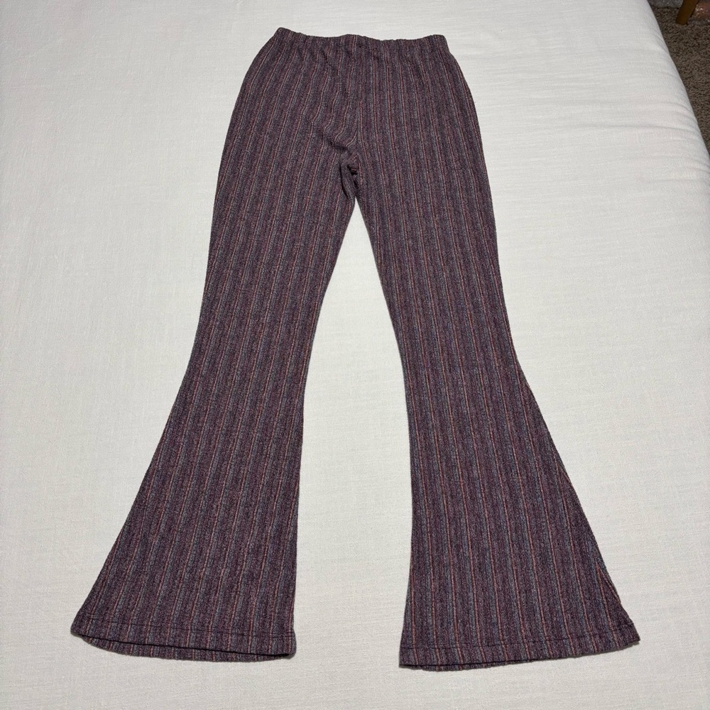 Free People Pull On Striped Flare Pants | XS - Picture 6 of 10